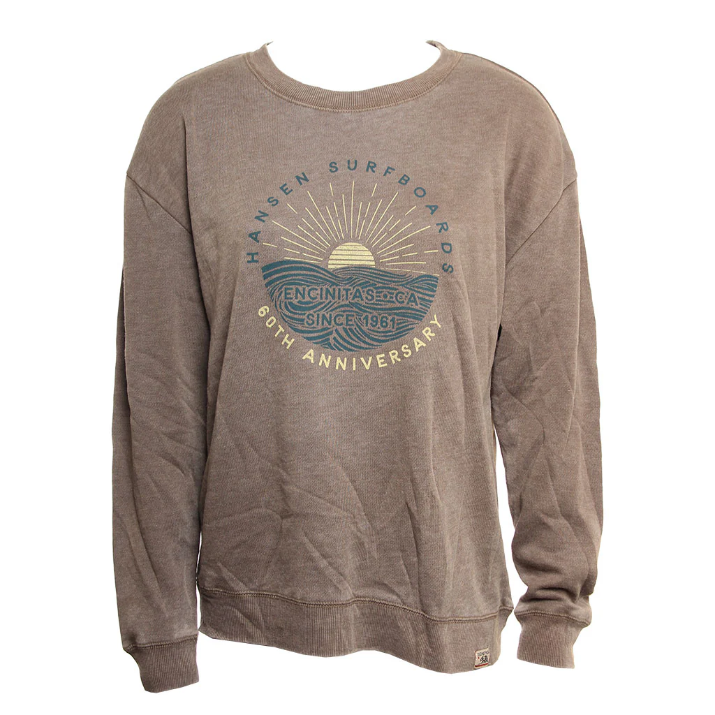 Hansen Womens Sweatshirt 60th Anniversary O And O Crew