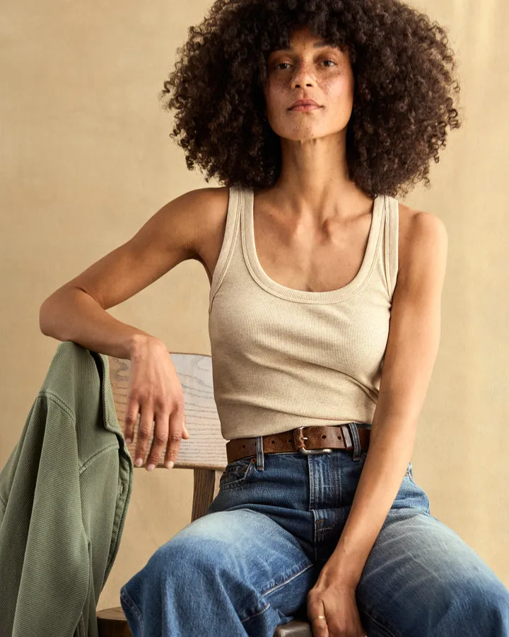 Outerknown Womens Tank Top Sojourn Ribbed