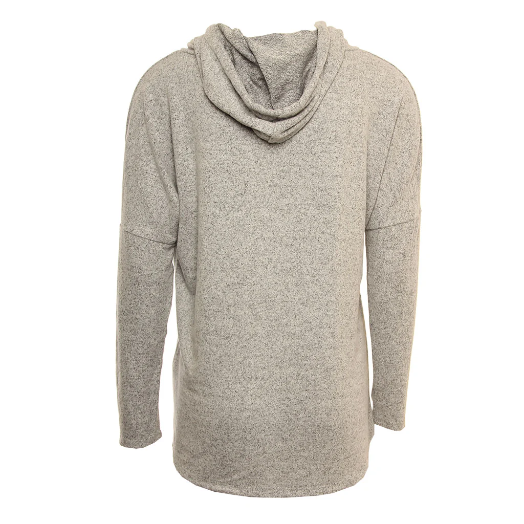 Hansen Womens Sweatshirt Crystal Clear Fuzzy Hoody