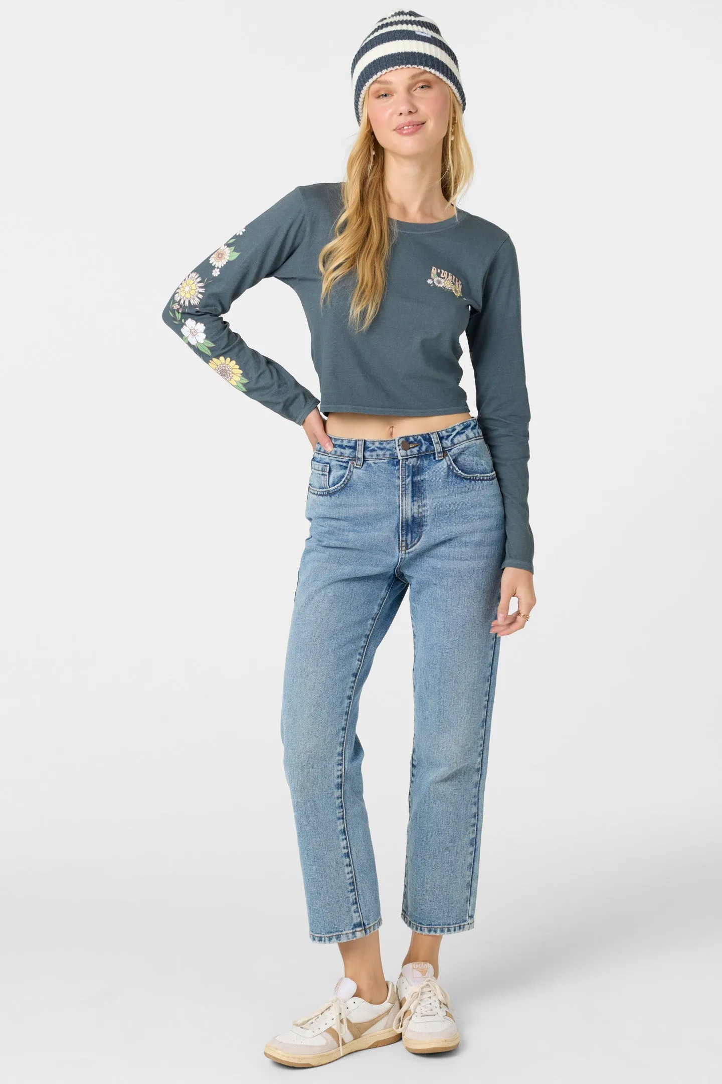 Oneill Womens Shirt Daisy Daze Long Sleeve Tee