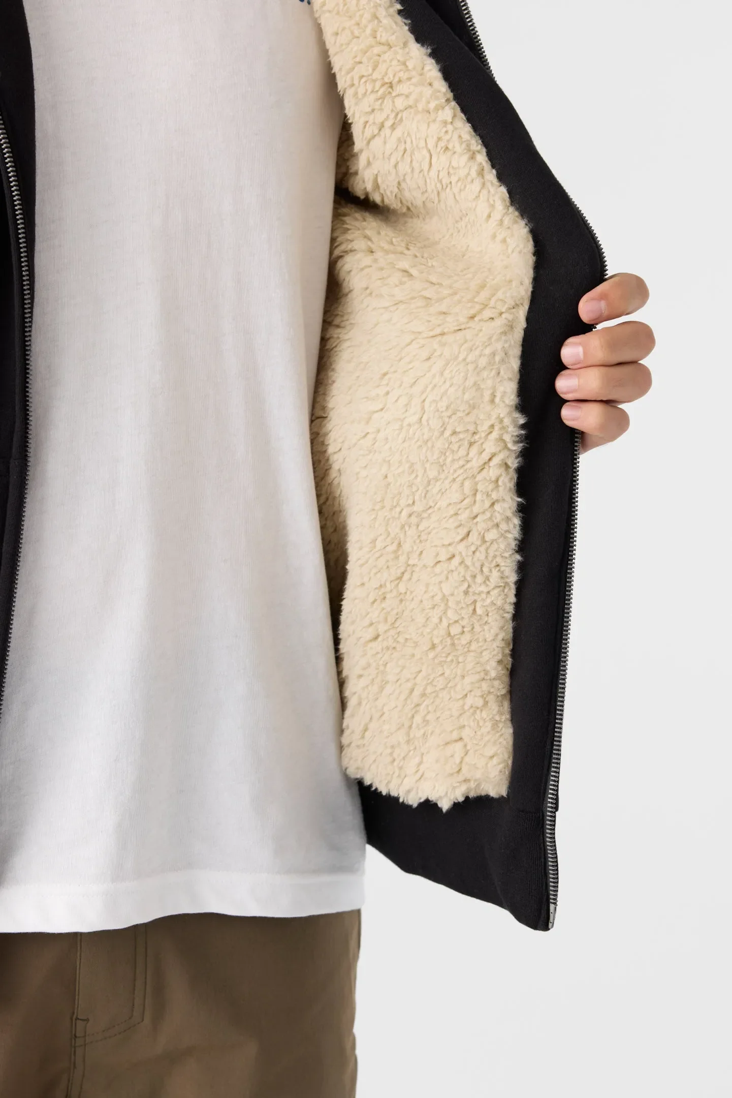 Oneill Mens Sweatshirt Fifty Two High Pile Lined Zip Fleece