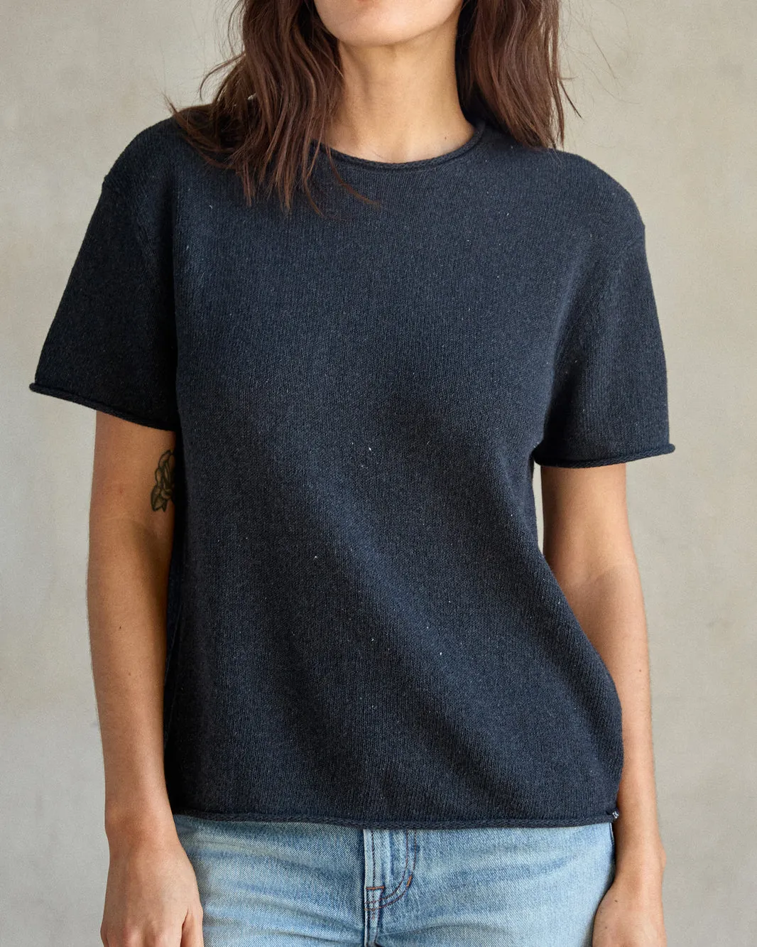 Outerknown Womens Shirt Crescent Knit Top
