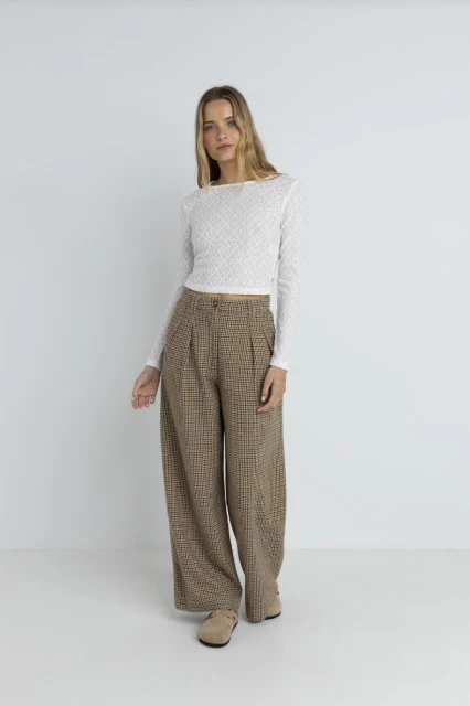 Rhythm Womens Shirt Charm Long Sleeve