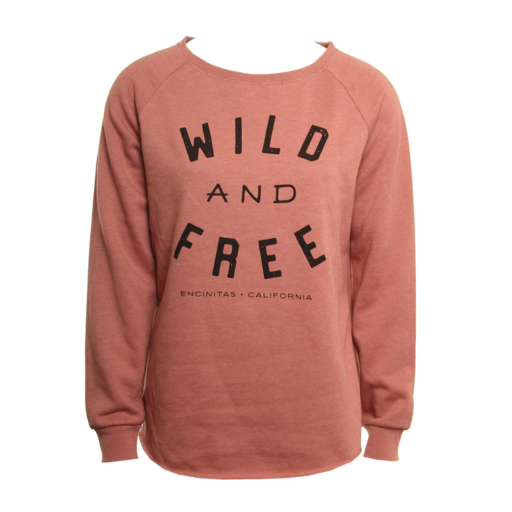 Hansen Womens Sweatshirt Wild And Free Crew