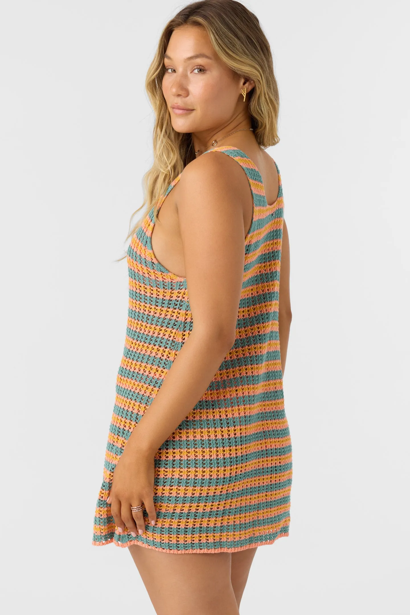 Oneill Womens Dress Ryan Stripe Mini Cover-Up