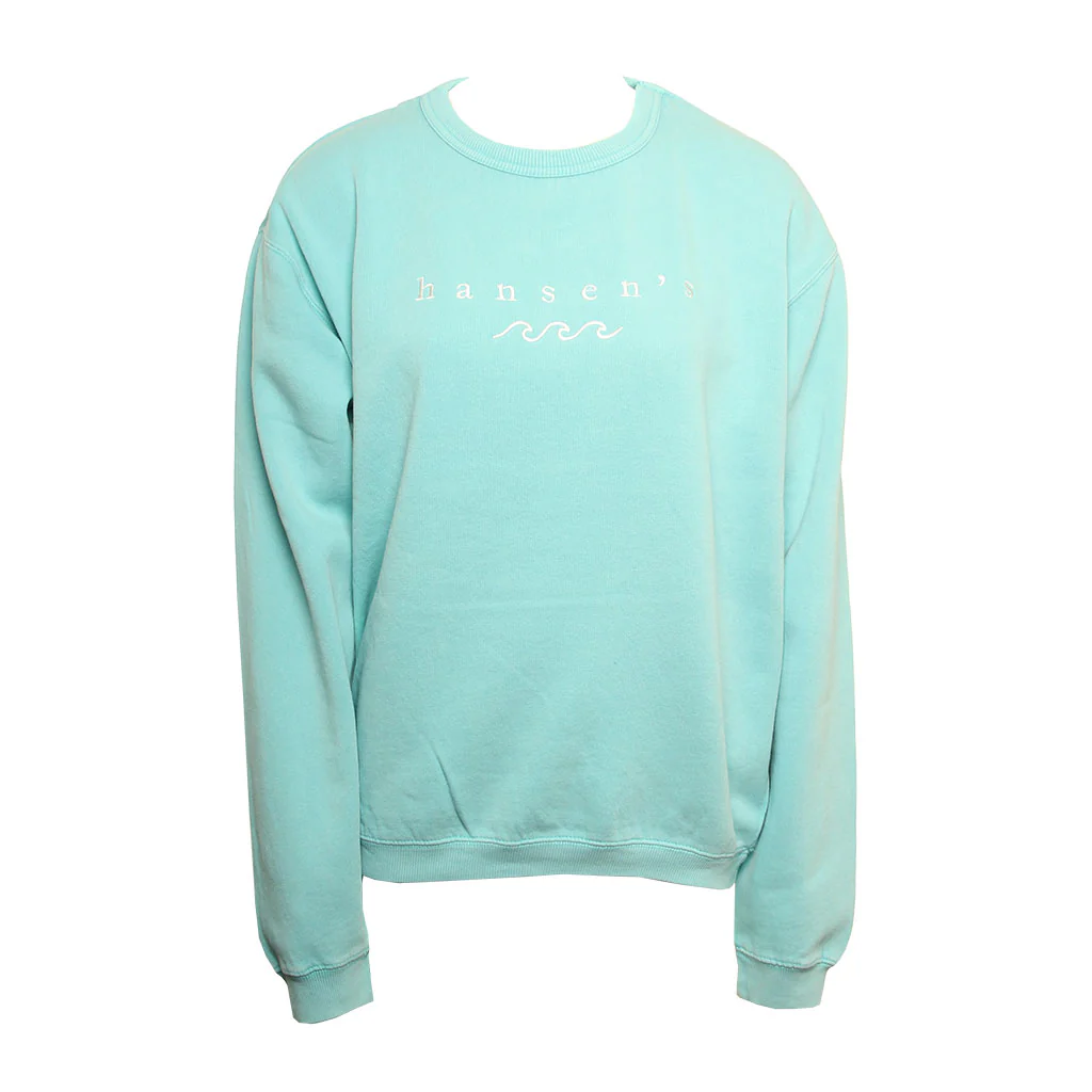 Hansen Womens Sweatshirt Triple Wave Crew