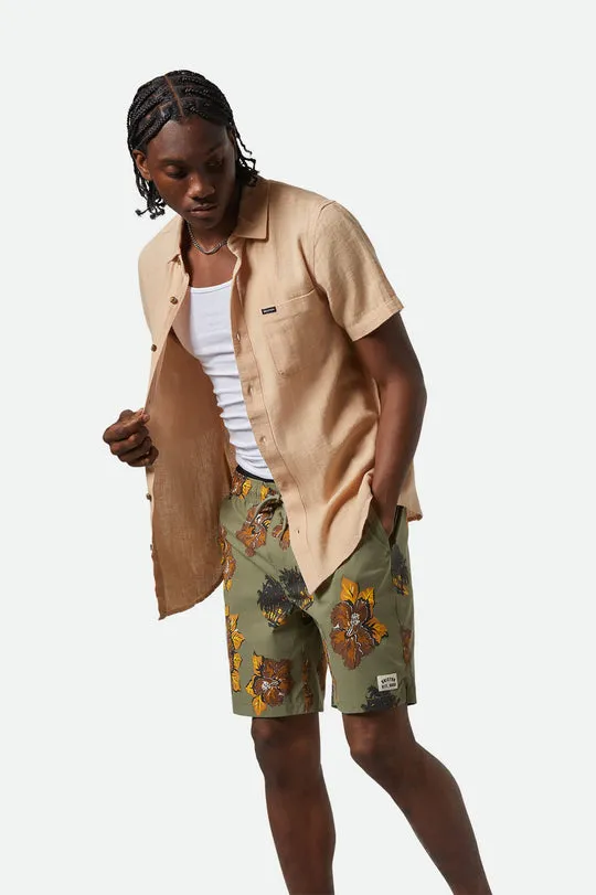 Brixton Mens Woven Charter Organic Cotton Linen Blend