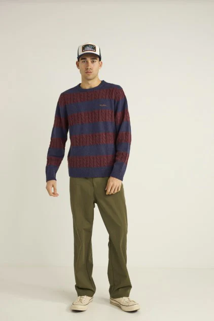 Rhythm Mens Sweater Pablo Mohair Stripe Knit