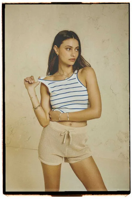 Brixton Womens Tank Top Organic Rib High Neck