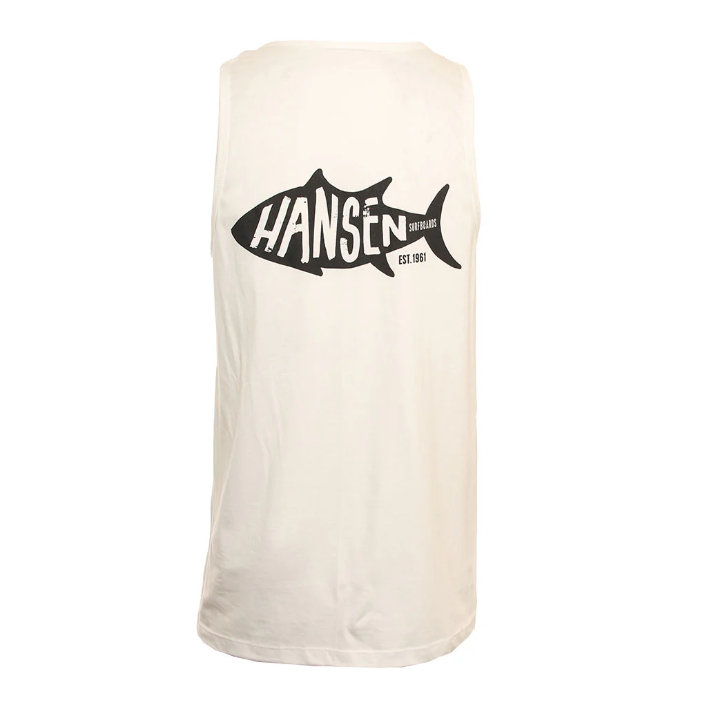 Hansen Mens Tank Top Fishy Logo