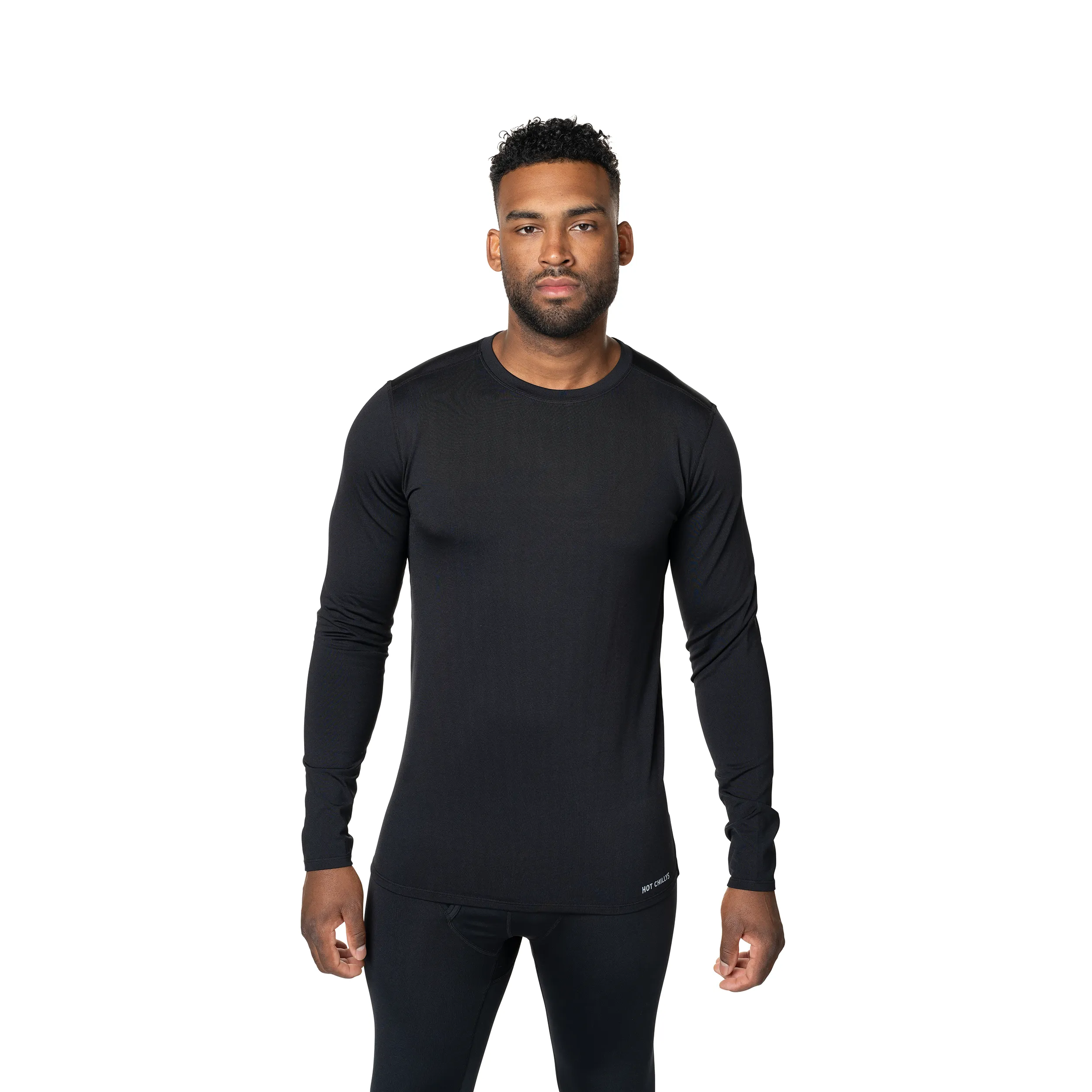 Hot Chillys Mens Base Layers Micro-Elite Chamois Crewneck