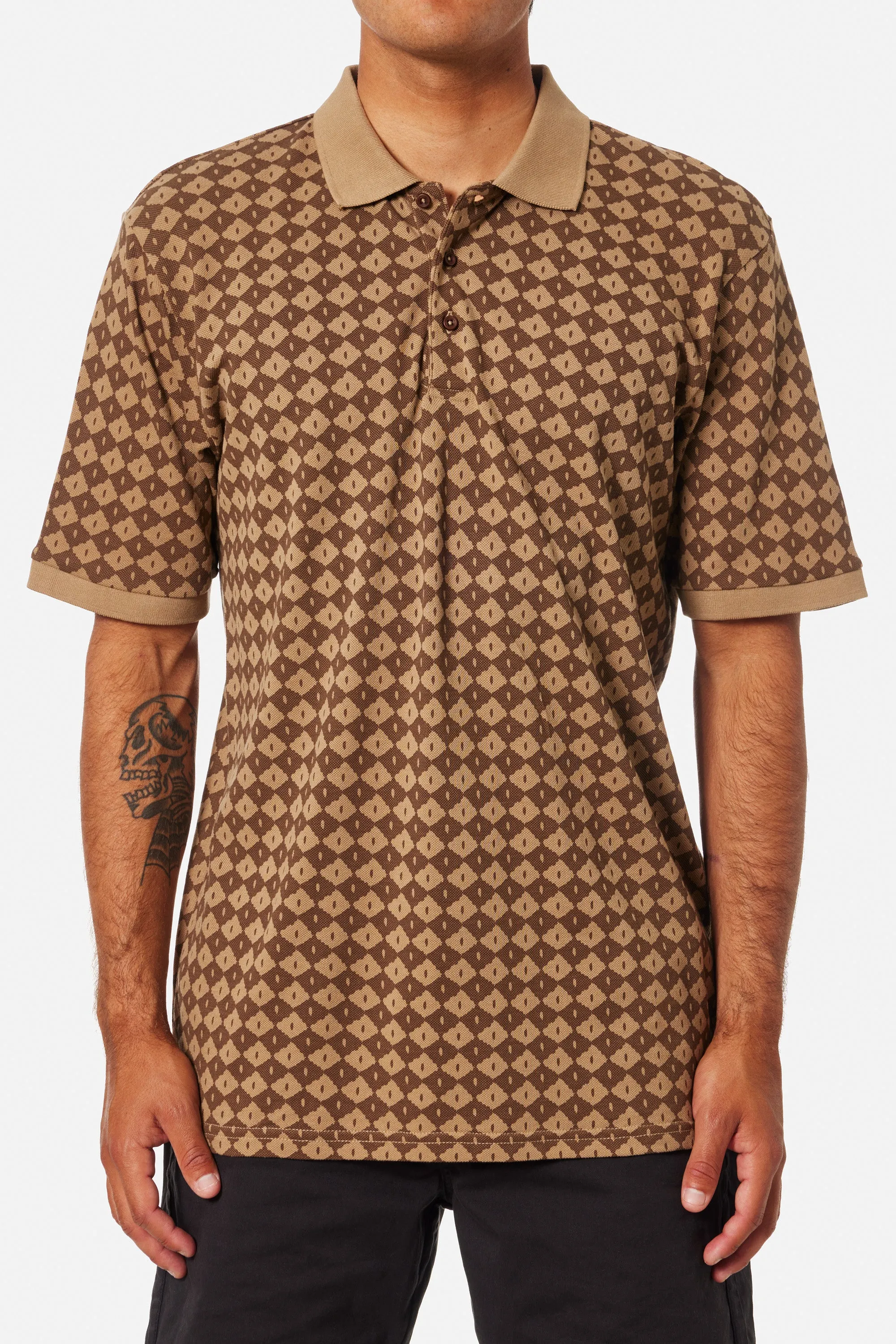 Katin Mens Knit Check Polo