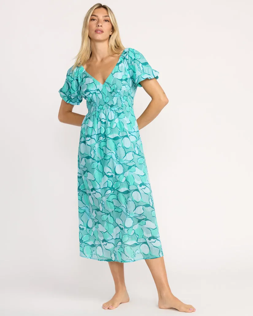 Billabong Womens Dress Go Coastal Midi