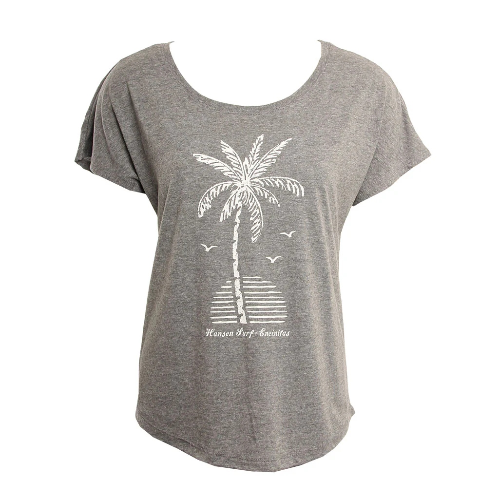 Hansen Womens Shirt Palm And Sun