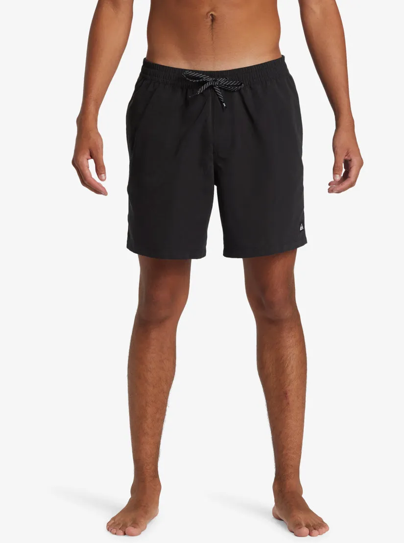 Quiksilver Mens Boardshorts Everyday Solid Volley 17 Elastic Waist