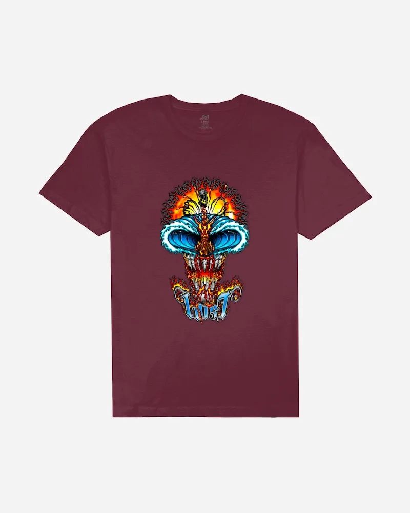 Lost Mens Shirt Wave Skull