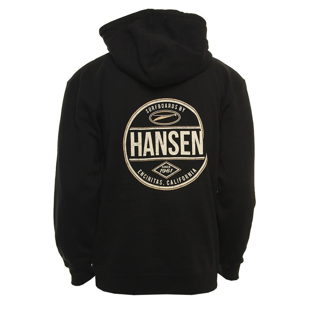 Hansen Mens Sweatshirt Hansen Circle Front Zip