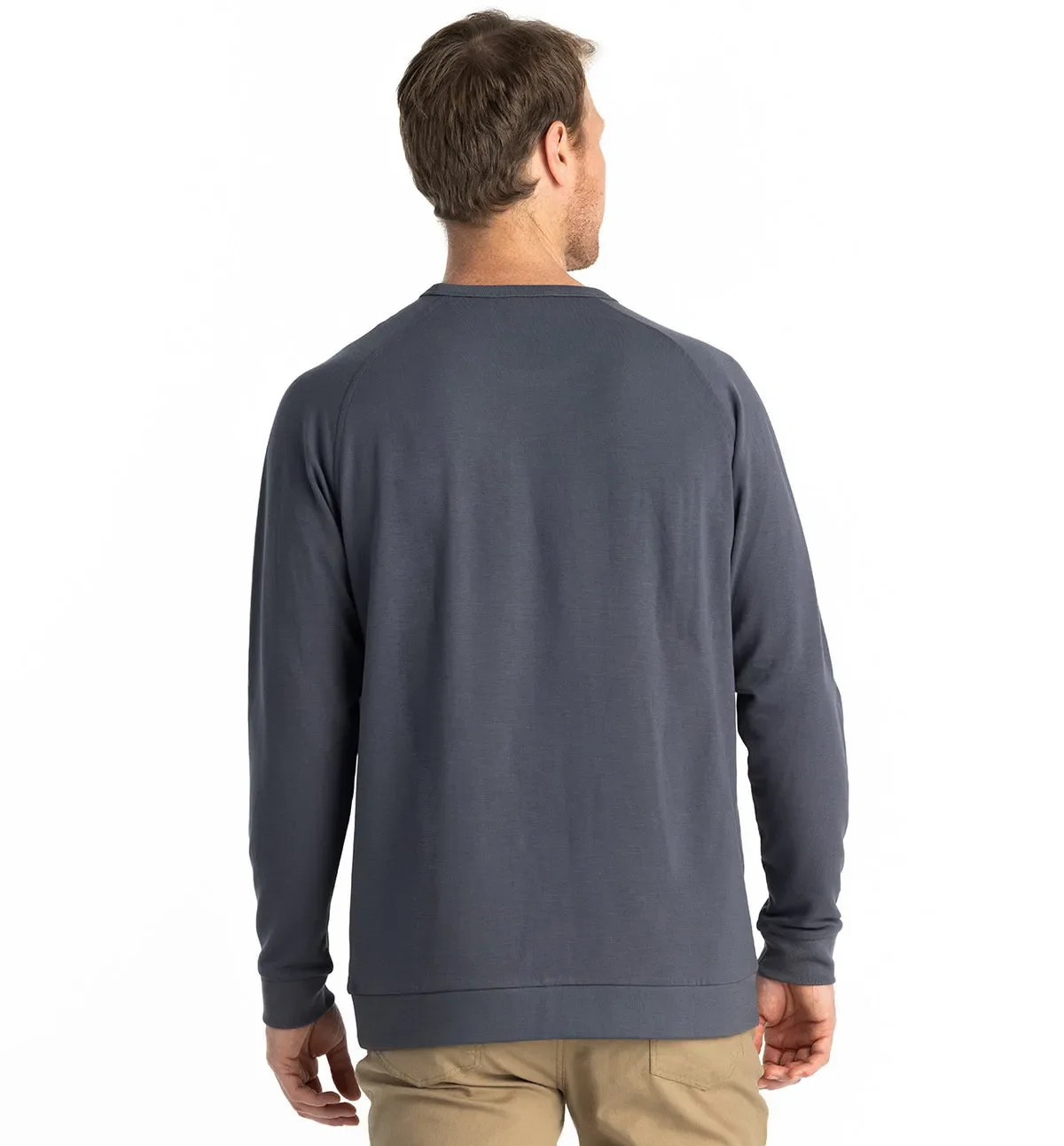 Free Fly Mens Sweatshirt Bamboo Lightweight Fleece Crew