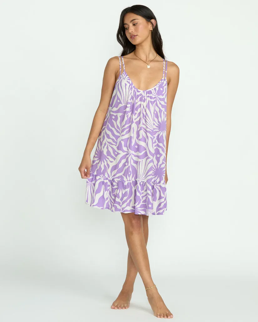 Billabong Womens Dress Beach Vibes Print Cover-Up