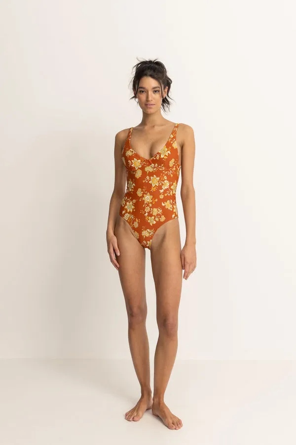 Rhythm Womens Swimsuit Nova Paisley Underwire One Piece