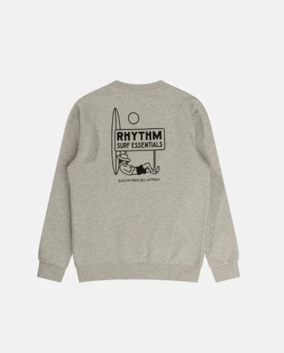 Rhythm Mens Sweatshirt Siesta Fleece Crew