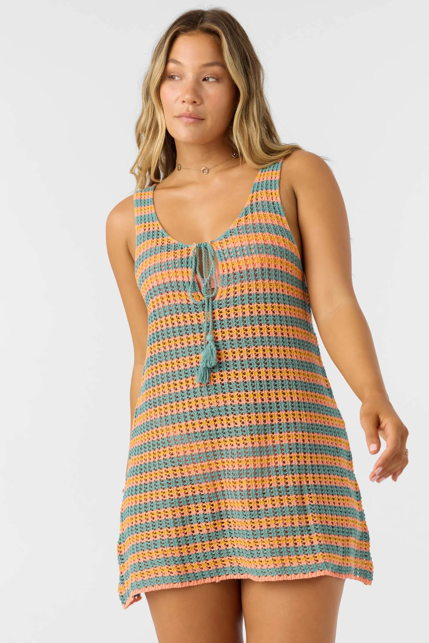 Oneill Womens Dress Ryan Stripe Mini Cover-Up