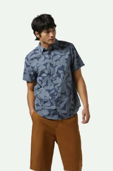 Brixton Mens Woven Charter Print