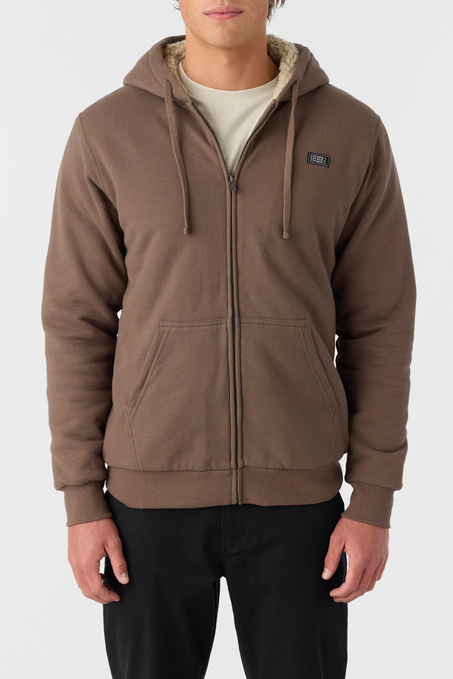 Oneill Mens Sweatshirt Fifty Two High Pile Lined Zip Fleece