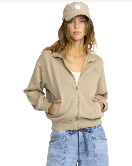 Billabong Womens Sweatshirt Sun Lit Zip Fleece