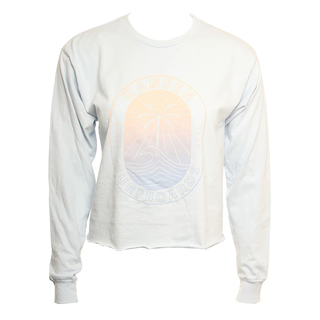 Hansen Womens Shirt Olas Palmas Long Sleeve