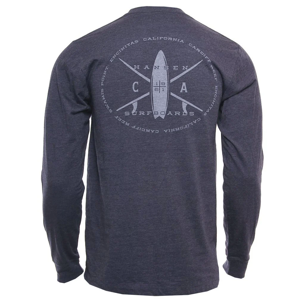 Hansen Mens Shirt Criss Cross LS