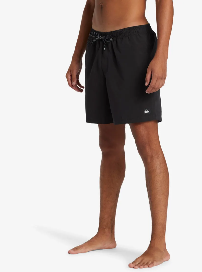 Quiksilver Mens Boardshorts Everyday Solid Volley 17 Elastic Waist