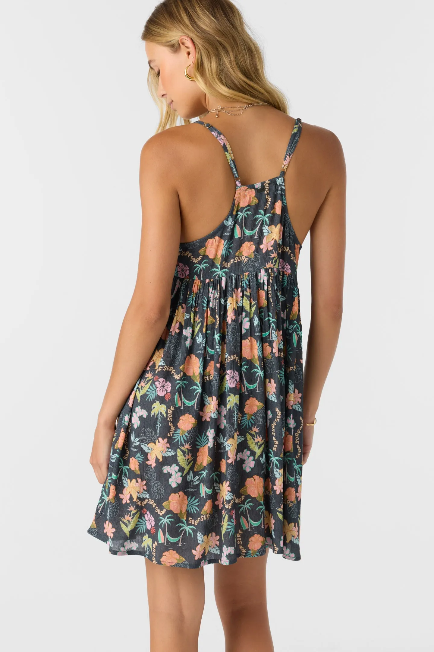 Oneill Womens Dress Loindaflow Mel Mini Printed