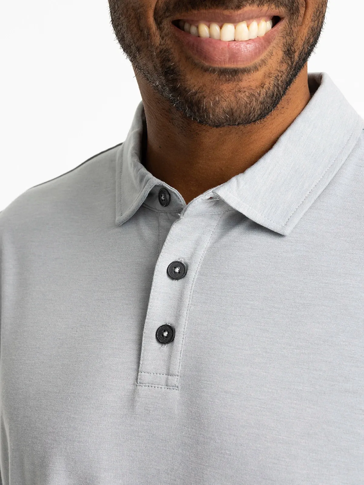 Free Fly Mens Knit Bamboo Flex Polo II