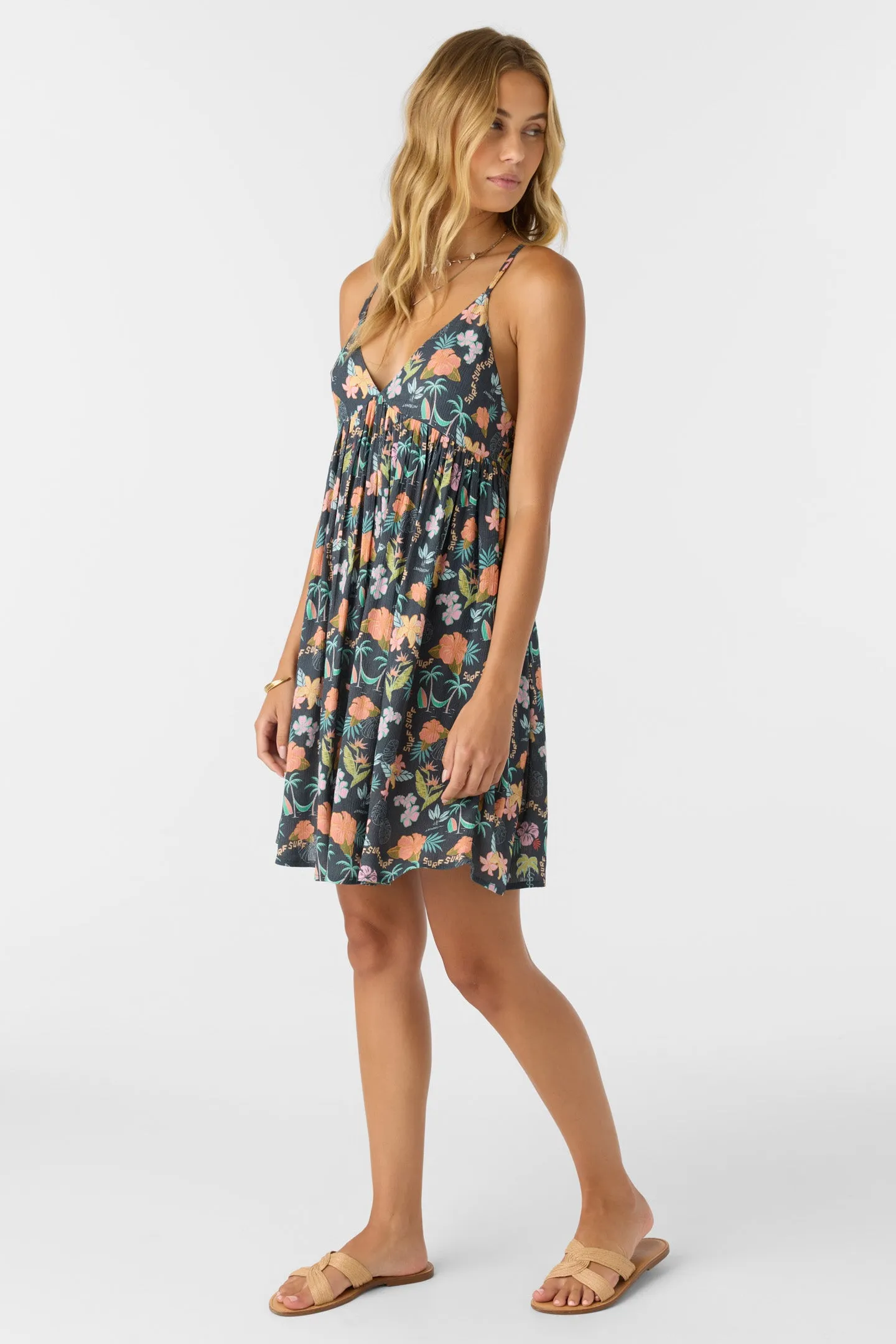Oneill Womens Dress Loindaflow Mel Mini Printed