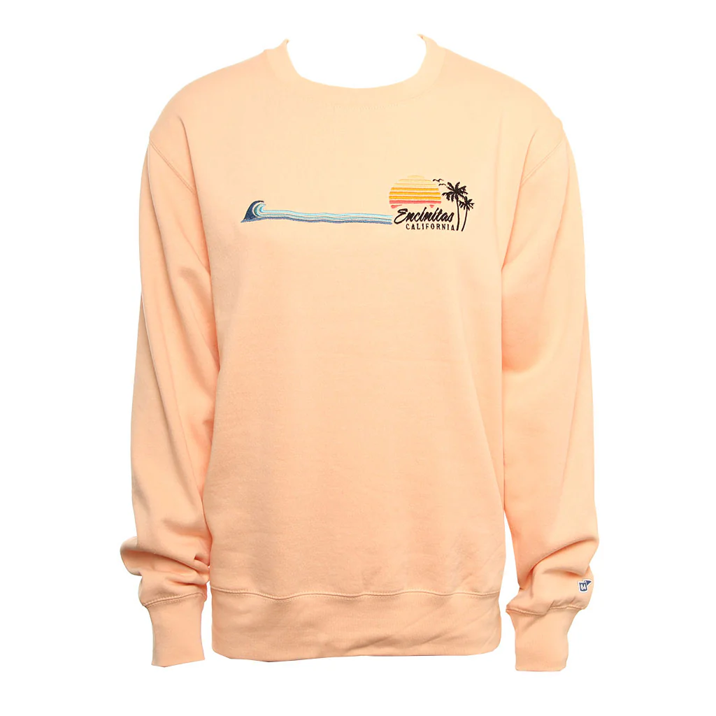 Hansen Womens Sweatshirt Inshore Wave Palm Crew