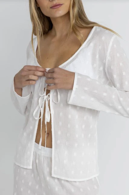 Rhythm Womens Shirt Mirage Long Sleeve Top