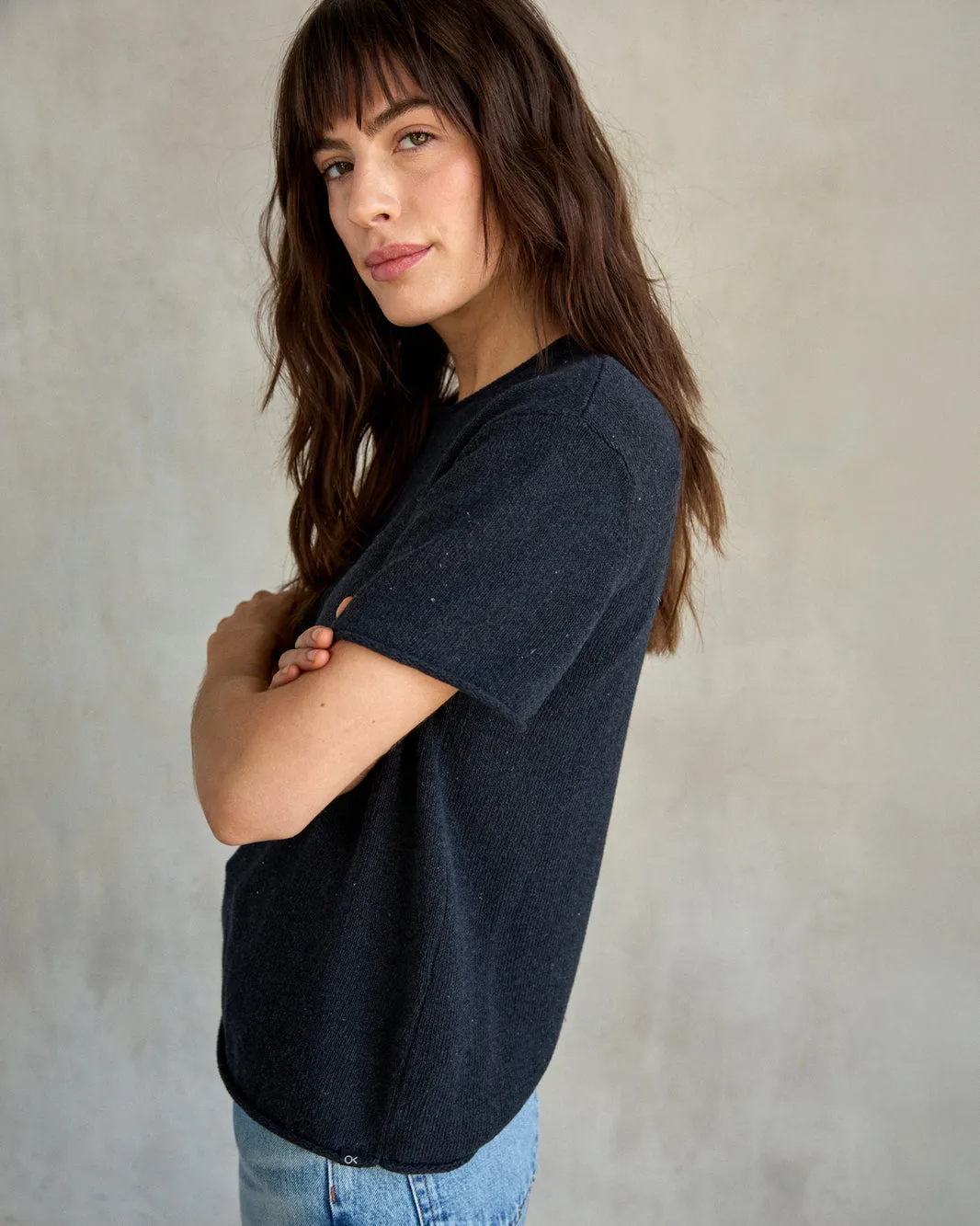 Outerknown Womens Shirt Crescent Knit Top