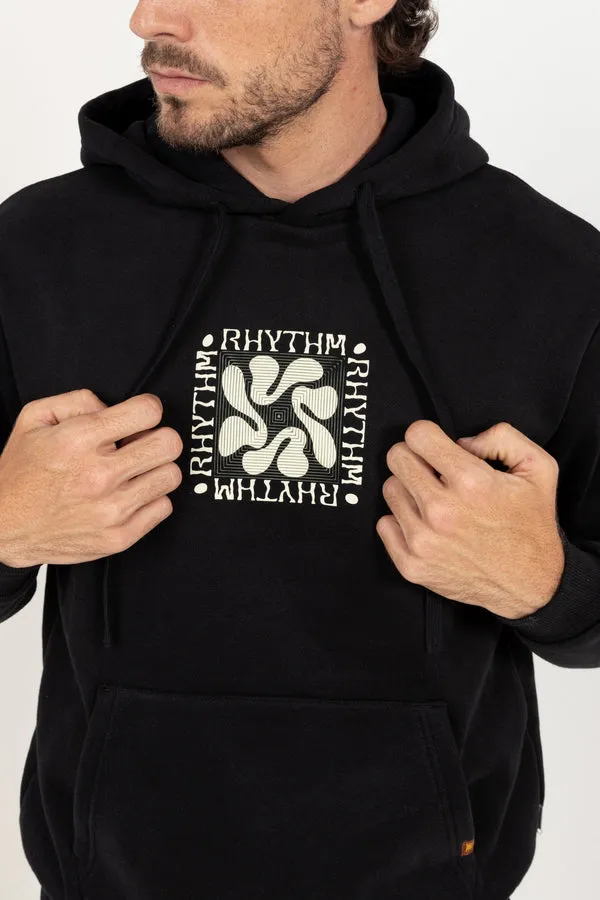 Rhythm Mens Sweatshirt Grange Fleece Hood