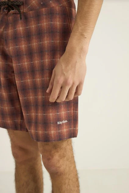 Rhythm Mens Boardshorts Shadow Check Trunk