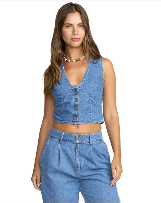 Billabong Womens Vest Indigo Skies Top