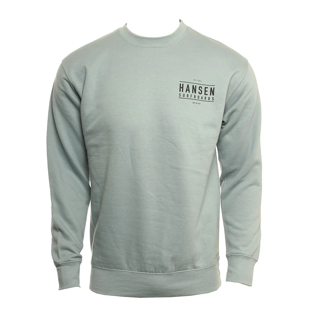 Hansen Mens Sweatshirt San Diego Map Crew