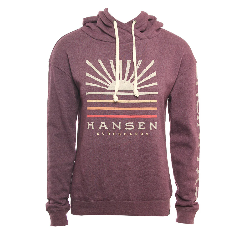 Hansen Womens Sweatshirt Risin Sun Crossover Neck