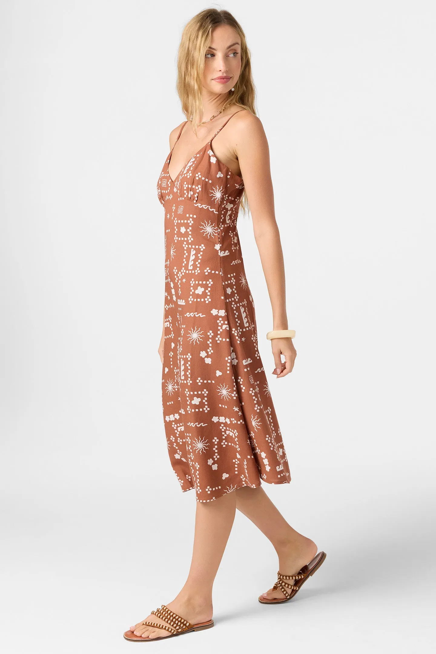 Oneill Womens Dress Darleen Midi