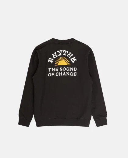 Rhythm Mens Sweatshirt Awake Fleece Crew