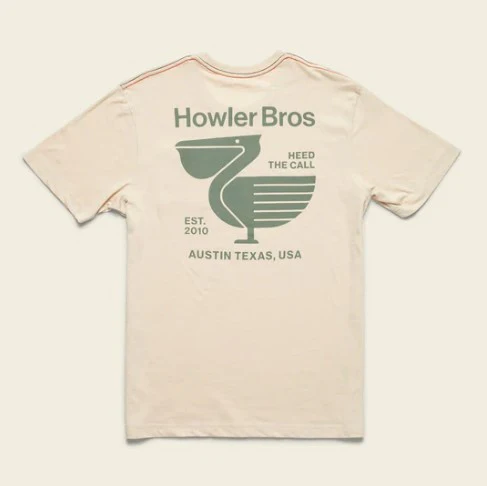 Howler Brothers Mens Shirt Pelican Postage Pocket T