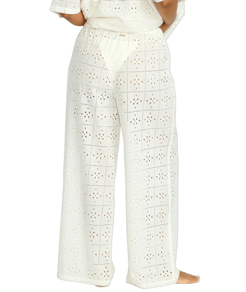 Billabong Womens Pants Eyelet Crush Elastic