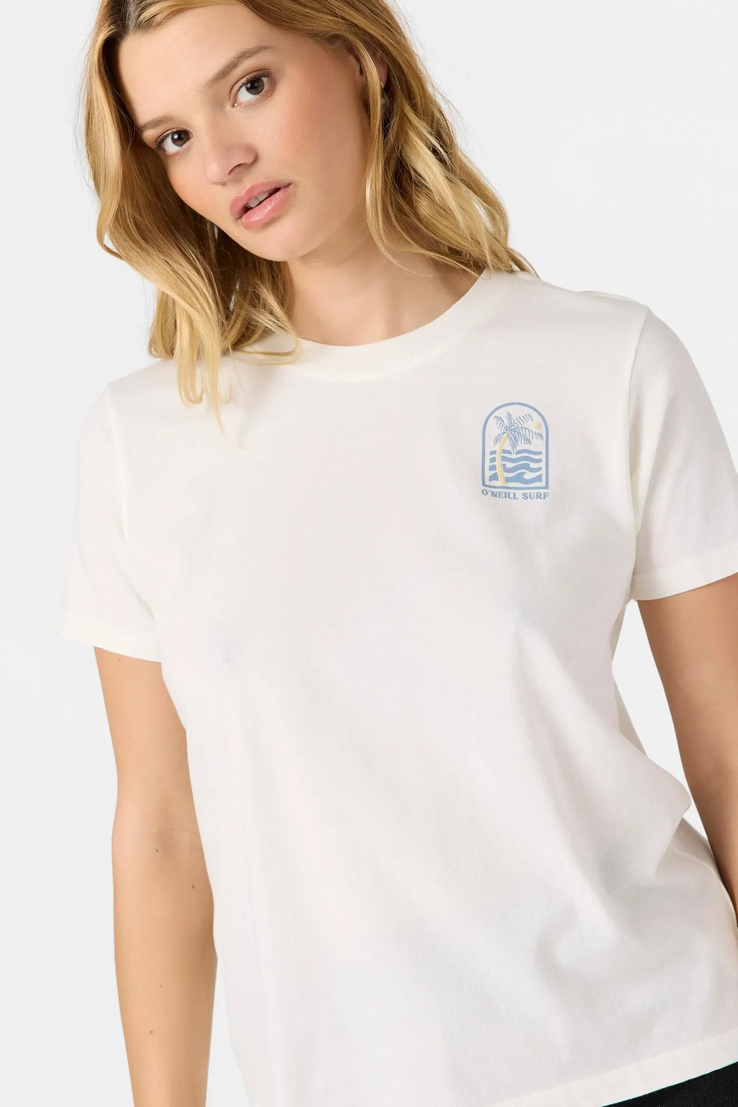 Oneill Womens Shirt Palm Tree Shore