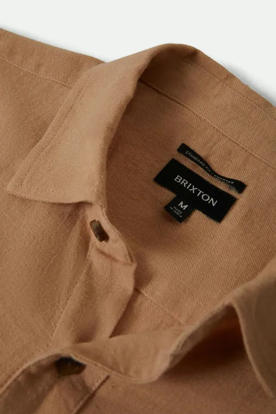 Brixton Mens Woven Charter Organic Cotton Linen Blend