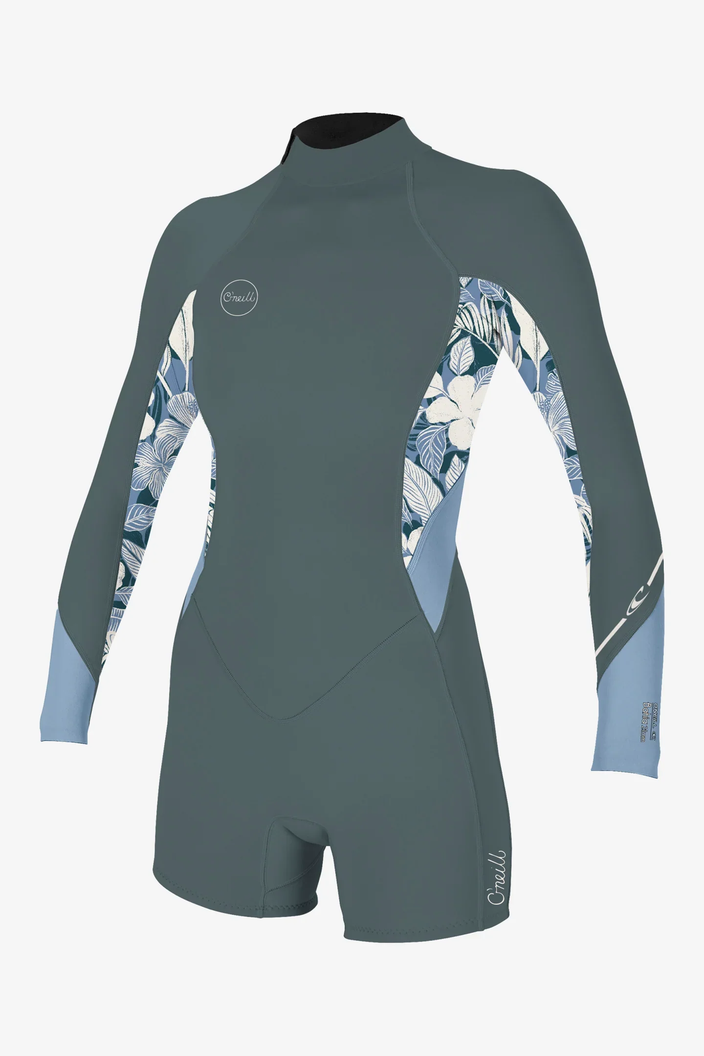 Oneill Womens Wetsuits Bahia 2/1mm Back Zip Long Sleeve Spring